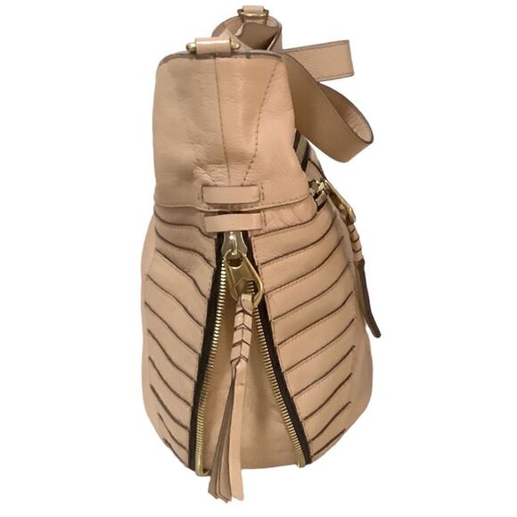 OrYANY Tan Leather Top Handle, Bucket Bag NWOT - Picture 3 of 5